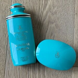 VINTAGE 1960’s Guerlain Shalimar Turquoise Bath Care Set